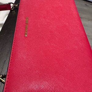 Michael Kors Vibrant Red Clutch